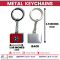 Metal Keychain - State Flag Tennessee - USA