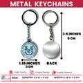 Metal Keychain - State Seal Connecticut - USA