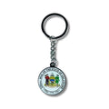 Metal Keychain - State Seal Delaware - USA