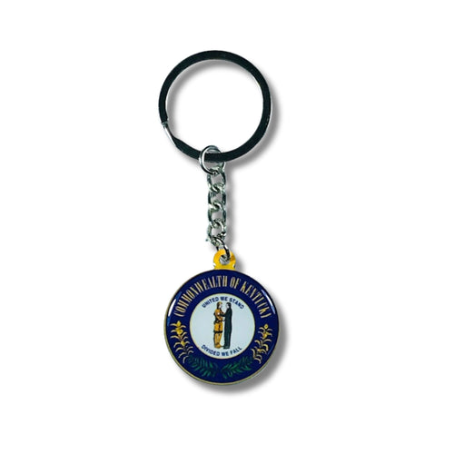 Metal Keychain - State Seal Kentucky - USA