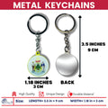 Metal Keychain - State Seal Maine - USA