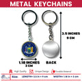 Metal Keychain - State Seal New York - USA