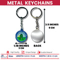 Metal Keychain - State Seal North Dakota - USA