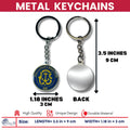 Metal Keychain - State Seal Rhode Island - USA