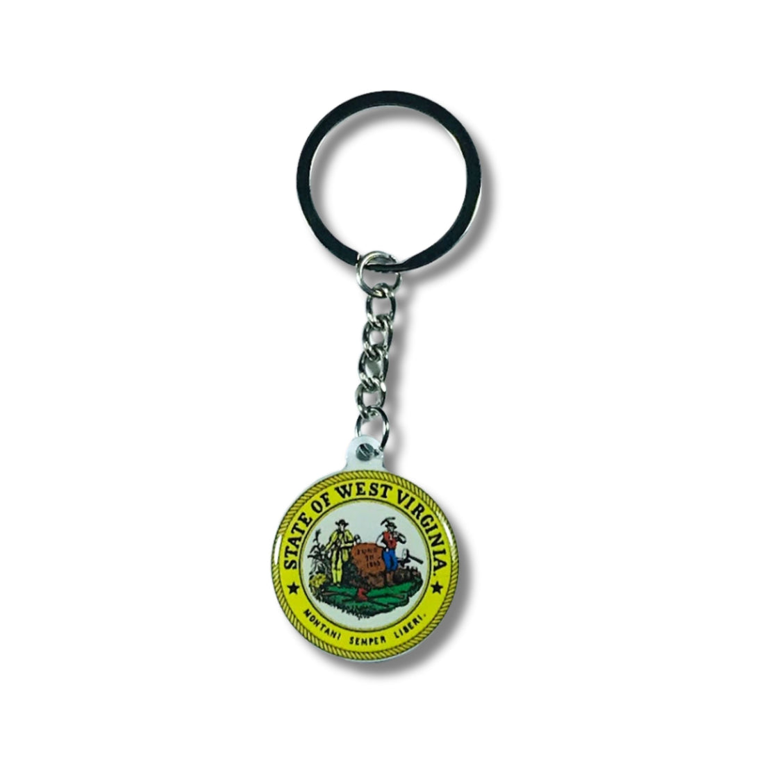 Metal Keychain - State Seal West Virginia - USA