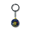 Metal Keychain - State Seal  Wisconsin - USA