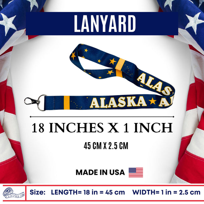 Lanyard - State Flag Alaska - USA - L060