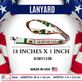 Lanyard - State Flag California - USA - L064