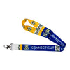 LANYARD - STATE FLAG CONNECTICUT - USA L066 |  18-Inch Flag Lanyard for Keys, ID Badge Holder, Phone, and More | Perfect for Badges & ID Holders - WORLDWIDE SOUVENIRS	