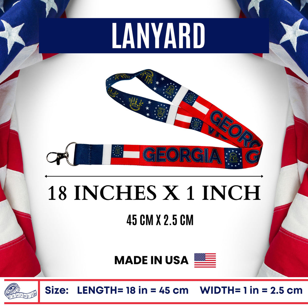 Lanyard - State Flag Georgia - USA - L069