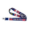 LANYARD - STATE FLAG HAWAII - USA L070 |  18-Inch Flag Lanyard for Keys, ID Badge Holder, Phone, and More | Perfect for Badges & ID Holders - WORLDWIDE SOUVENIRS	