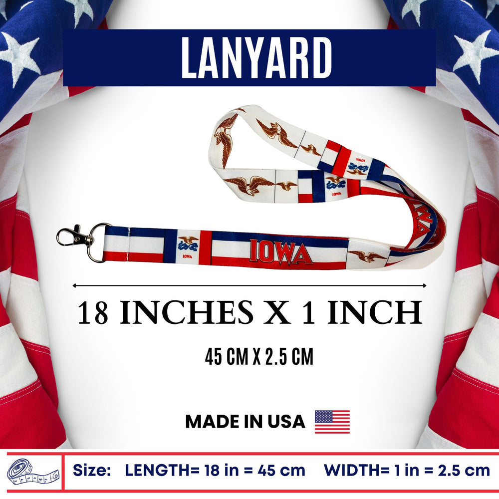 Lanyard - State Flag Iowa - USA - L074