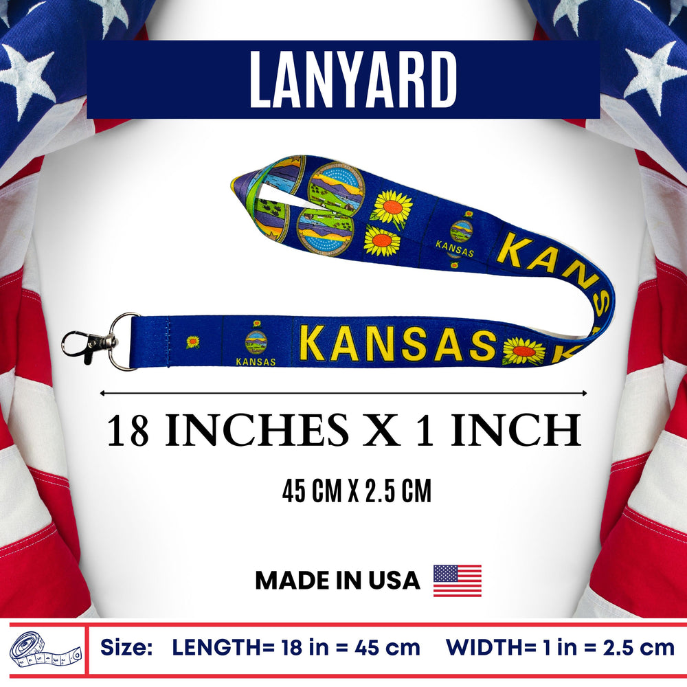 Lanyard - State Flag Kansas - USA - L075