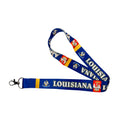 LANYARD - STATE FLAG LOUISIANA - USA L088 |  18-Inch Flag Lanyard for Keys, ID Badge Holder, Phone, and More | Perfect for Badges & ID Holders - WORLDWIDE SOUVENIRS	