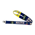 LANYARD - STATE FLAG MAINE - USA L089 |  18-Inch Flag Lanyard for Keys, ID Badge Holder, Phone, and More | Perfect for Badges & ID Holders - WORLDWIDE SOUVENIRS	