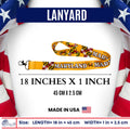 LANYARD - STATE FLAG MARYLAND - USA L090 |  18-Inch Flag Lanyard for Keys, ID Badge Holder, Phone, and More | Perfect for Badges & ID Holders - WORLDWIDE SOUVENIRS	