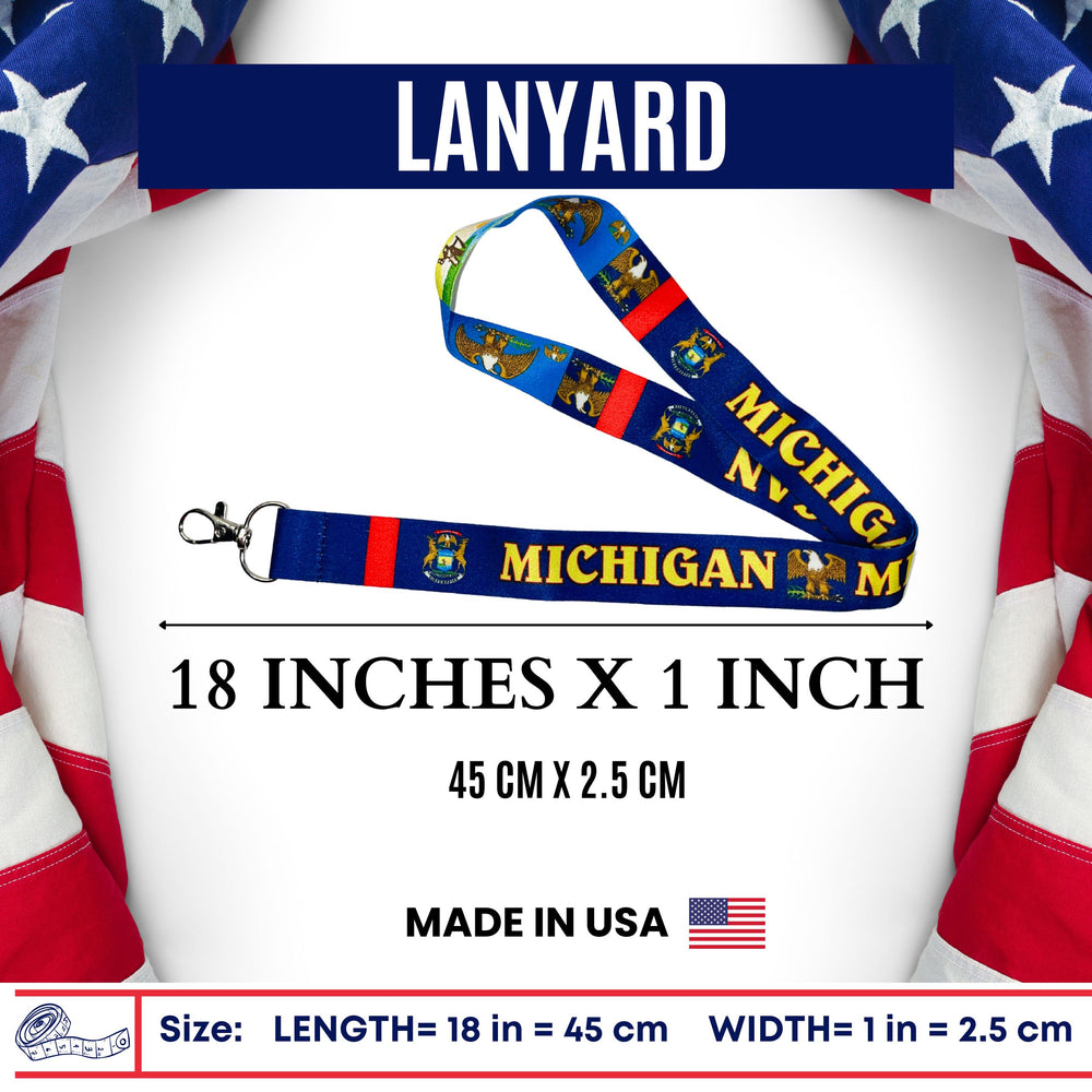 Lanyard - State Flag Michigan - USA - L078
