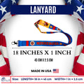 LANYARD - STATE FLAG MINNESOTA - USA L077 |  18-Inch Flag Lanyard for Keys, ID Badge Holder, Phone, and More | Perfect for Badges & ID Holders - WORLDWIDE SOUVENIRS	