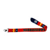 LANYARD - STATE FLAG MISSISSIPPI - USA L080 |18-Inch Flag Lanyard for Keys, ID Badge Holder, Phone, and More | Perfect for Badges & ID Holders - WORLDWIDE SOUVENIRS