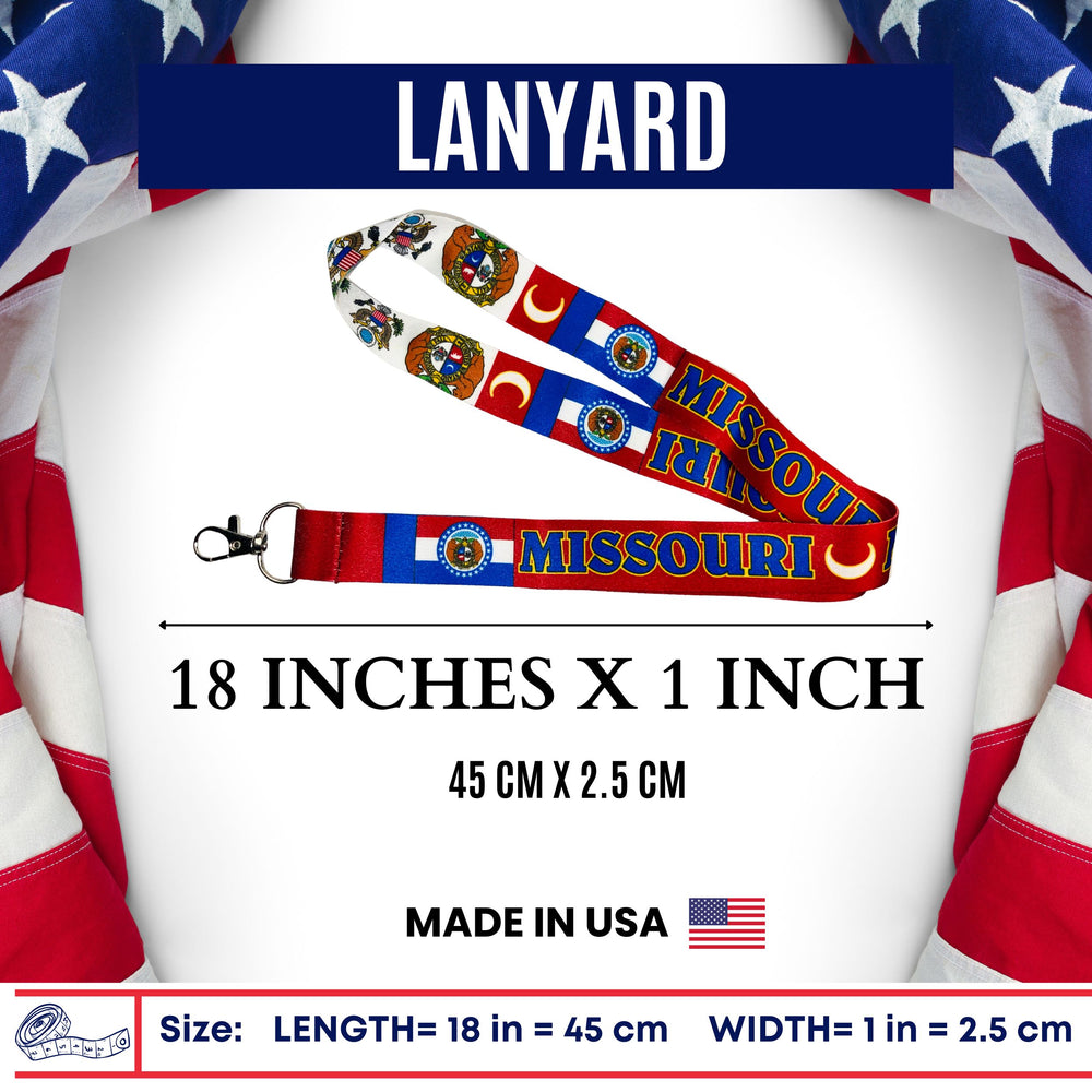 Lanyard - State Flag Missouri - USA - L079