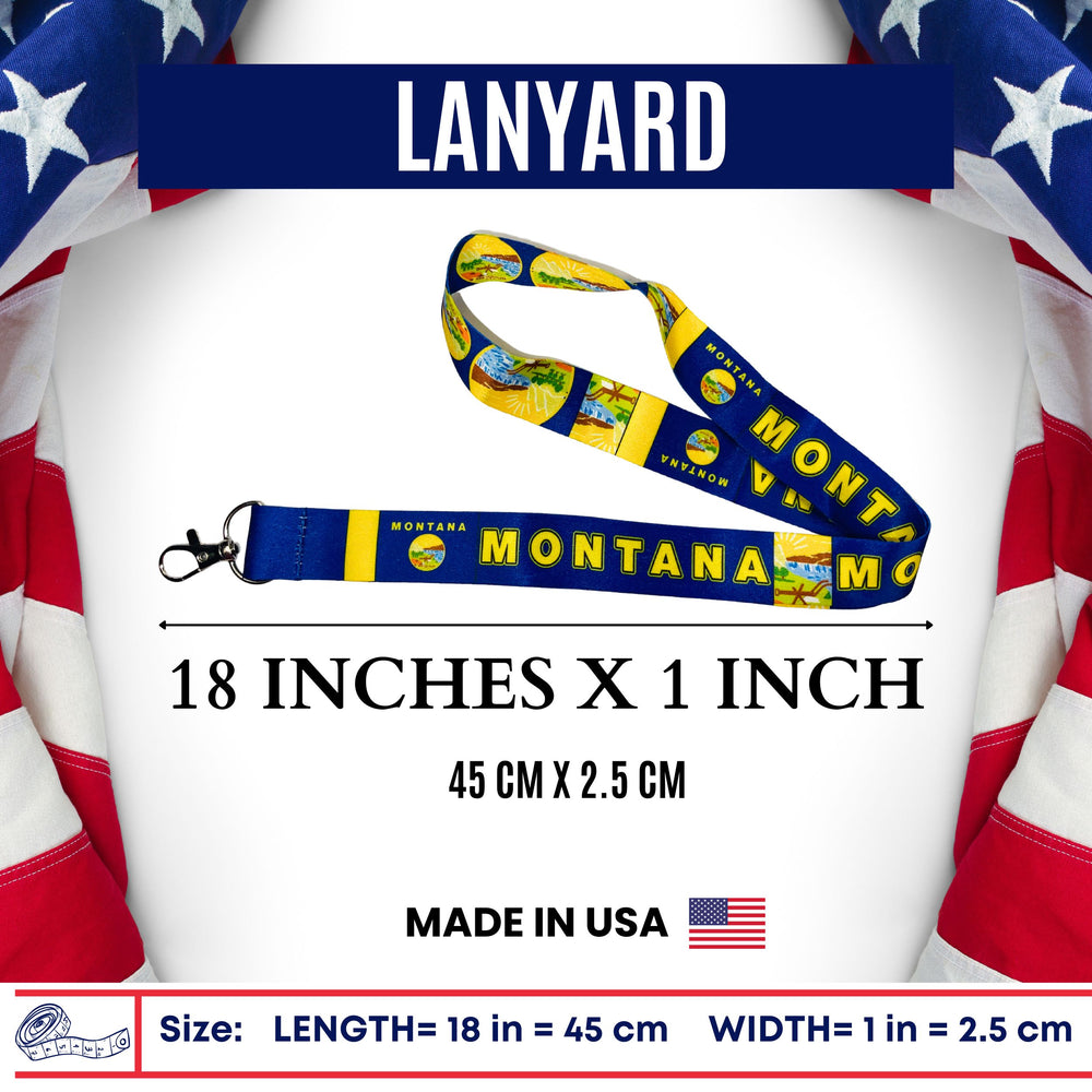 Lanyard - State Flag Montana - USA - L082