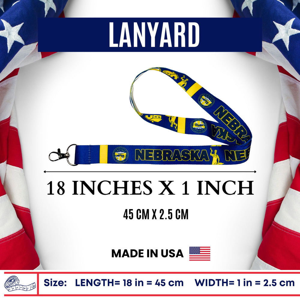 Lanyard - State Flag Nebraska - USA - L081
