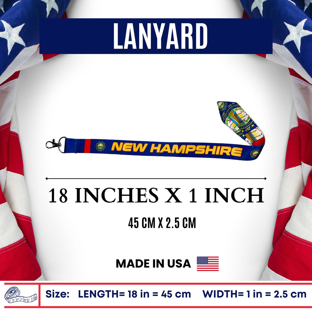 Lanyard - State Flag New Hampshire - USA - L084