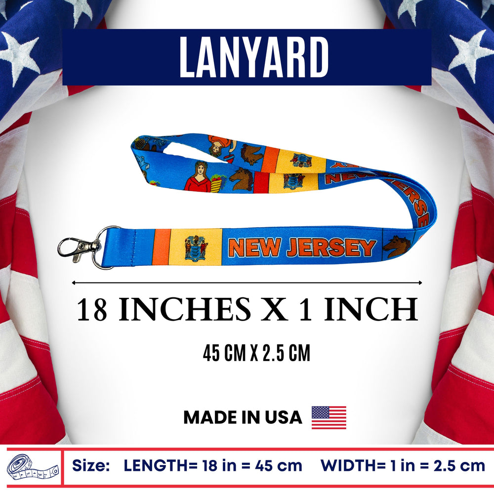 Lanyard - State Flag New Jersey - USA - L085