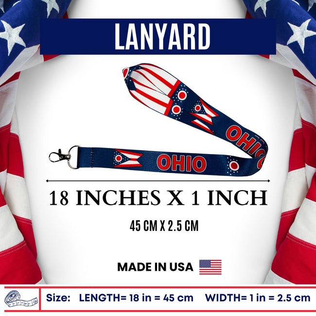 Lanyard - State Flag Ohio - USA - L107