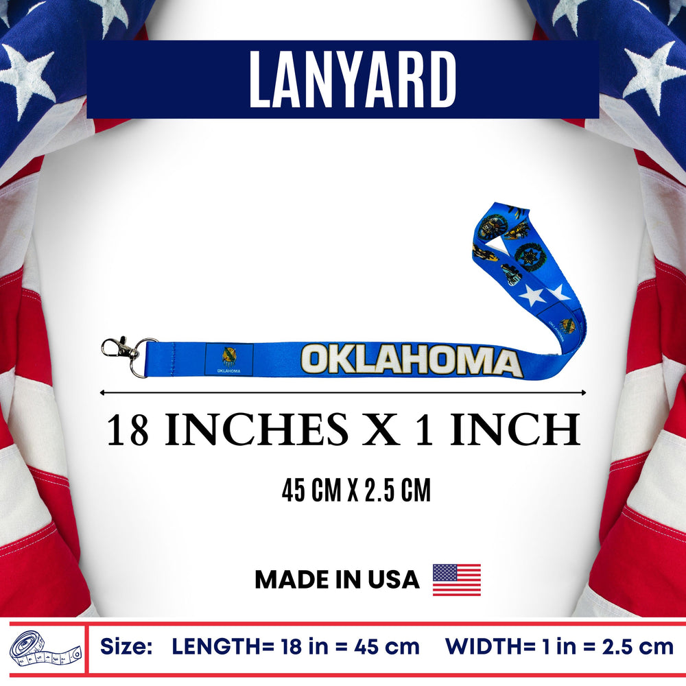 Lanyard - State Flag Oklahoma - USA - L108