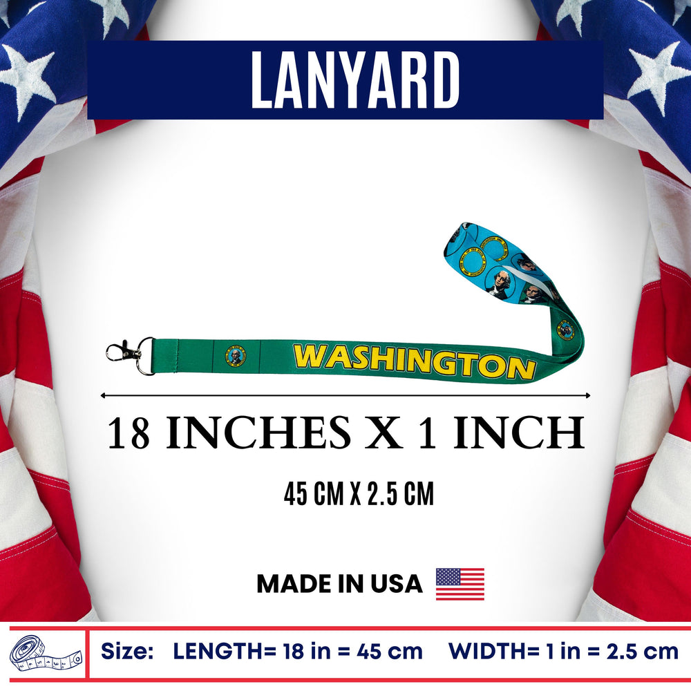 Lanyard - State Flag Washington - USA - L101