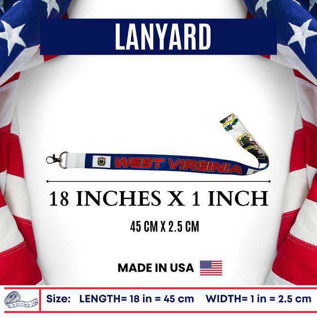 Lanyard - State Flag West Virginia - USA - L102