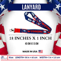 LANYARD - STATE FLAG WYOMING - USA L104 |  18-Inch Flag Lanyard for Keys, ID Badge Holder, Phone, and More | Perfect for Badges & ID Holders - WORLDWIDE SOUVENIRS	