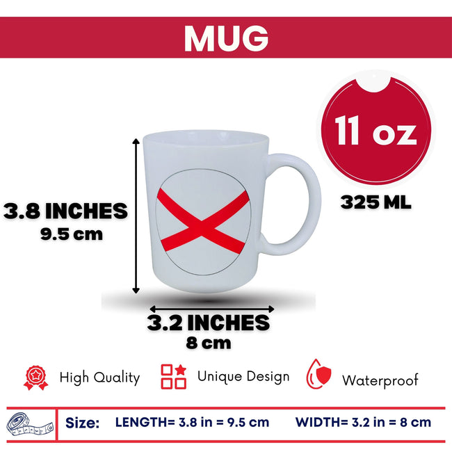 Mug - State Flag Alabama - USA