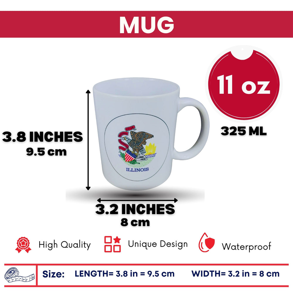 Mug - State Flag Illinois - USA