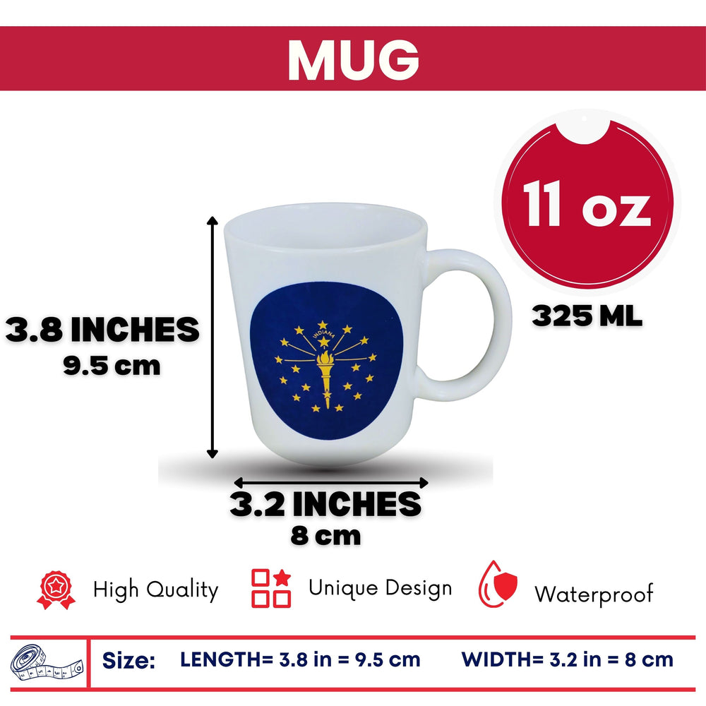 Mug - State Flag Indiana - USA