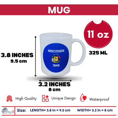 Mug - State Flag Wisconsin - USA