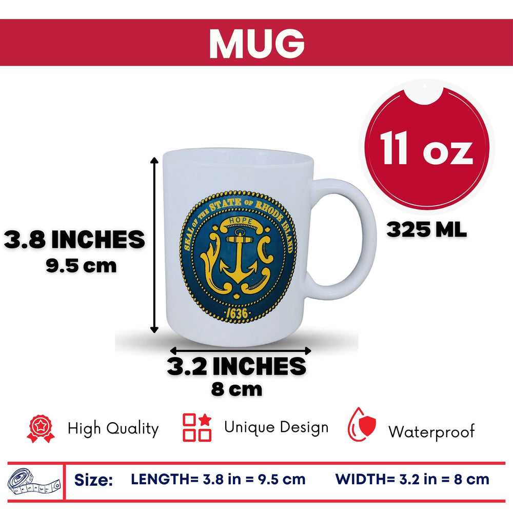 Mug - State Seal Rhode Island - USA