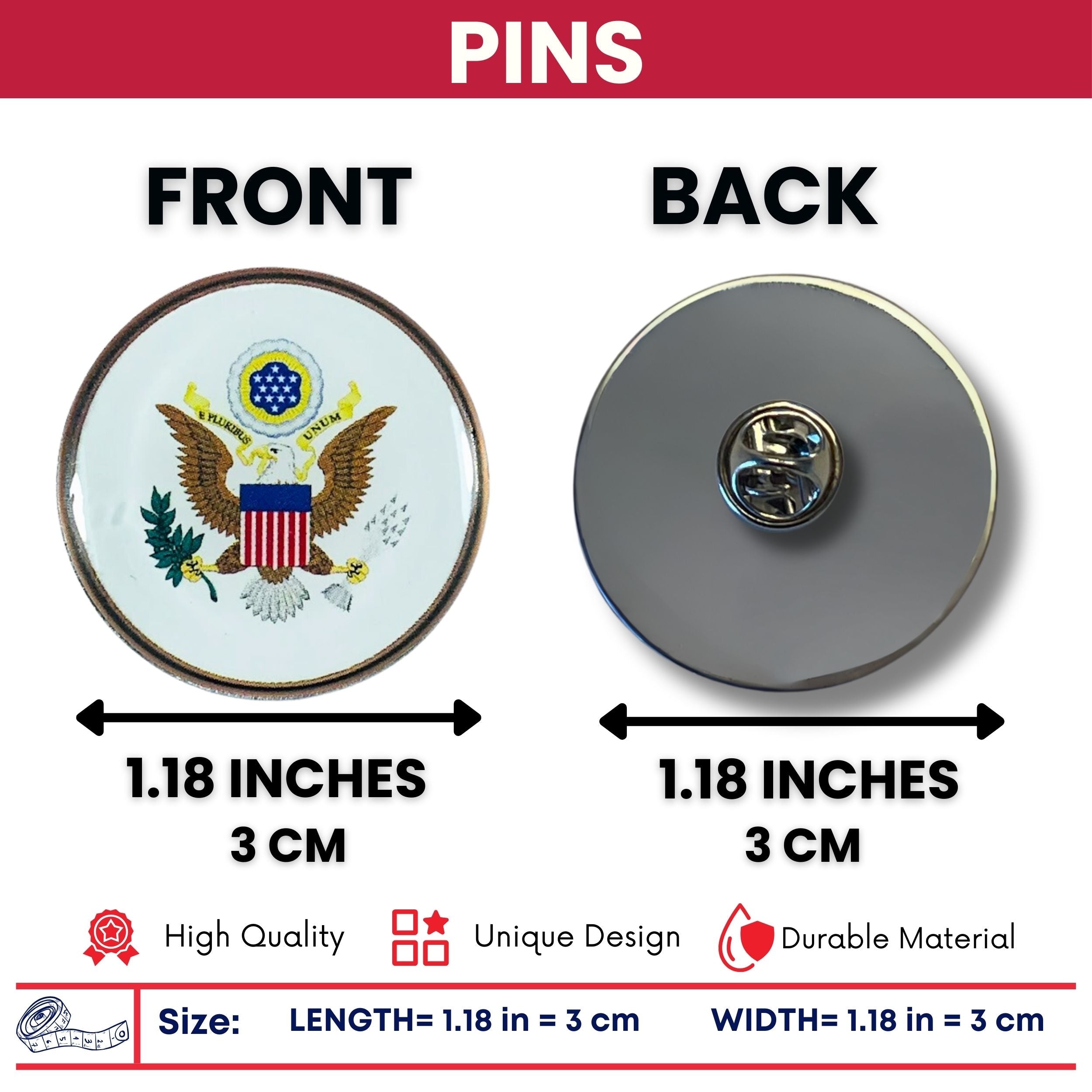 Pin - Seal United States - USA