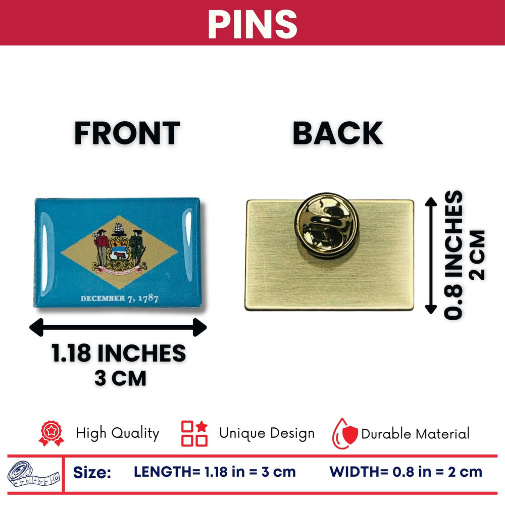 Pin - State Flag Delaware - USA