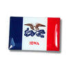 Pin de Iowa, bandera del estado, pin de esmalte de Iowa, pin emblema de la bandera, recuerdo de Iowa, pines coleccionables, regalos de patriota de EE. UU., recuerdo de la insignia de la bandera de EE. UU.