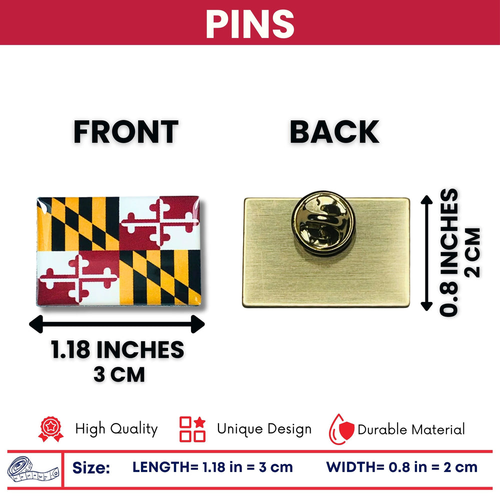 Pin - State Flag Maryland - USA