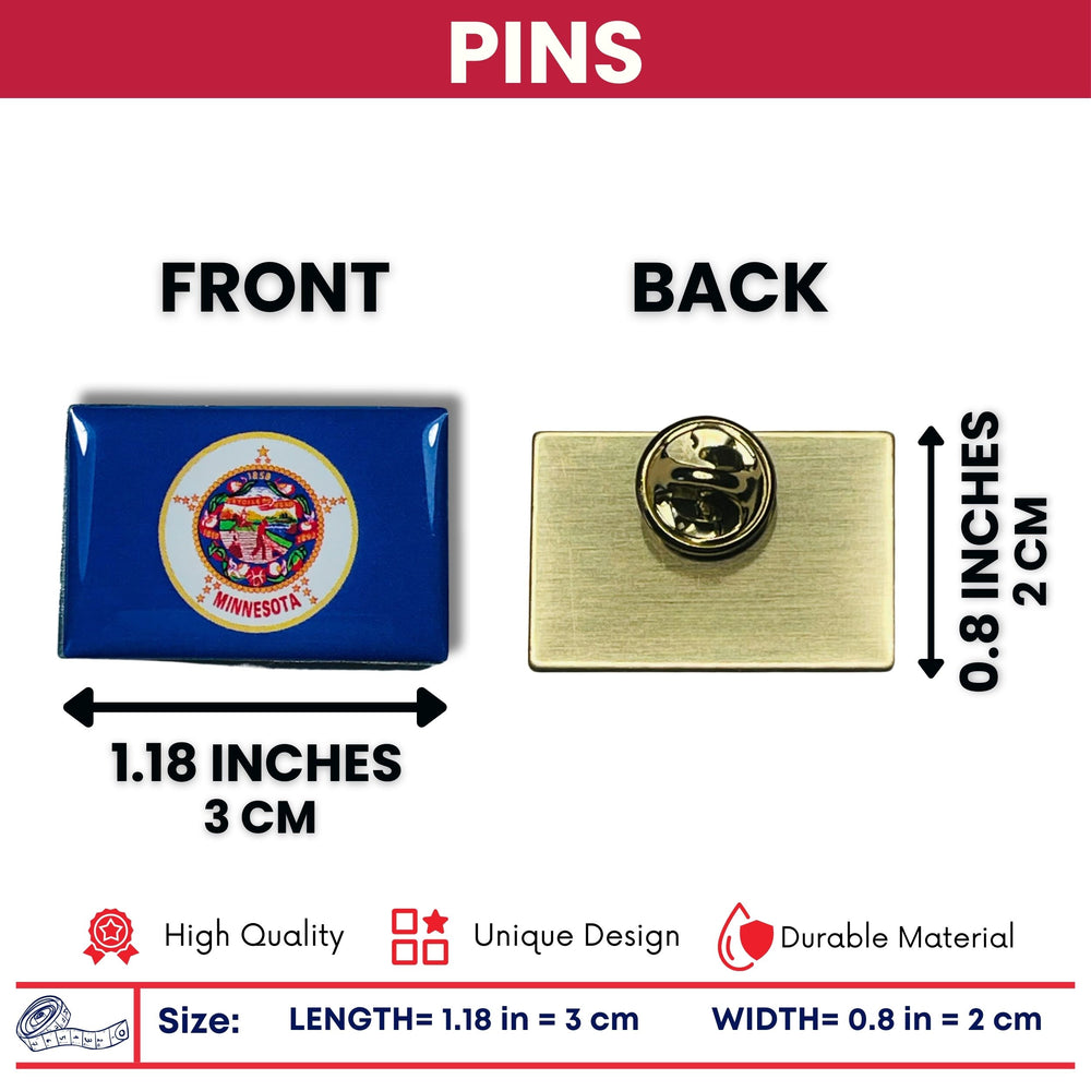 Pin - State Flag Minnesota - USA