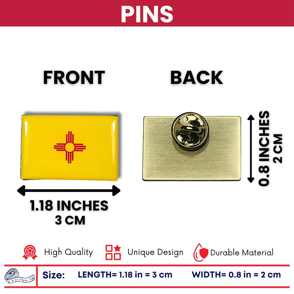 Pin - State Flag New Mexico - USA