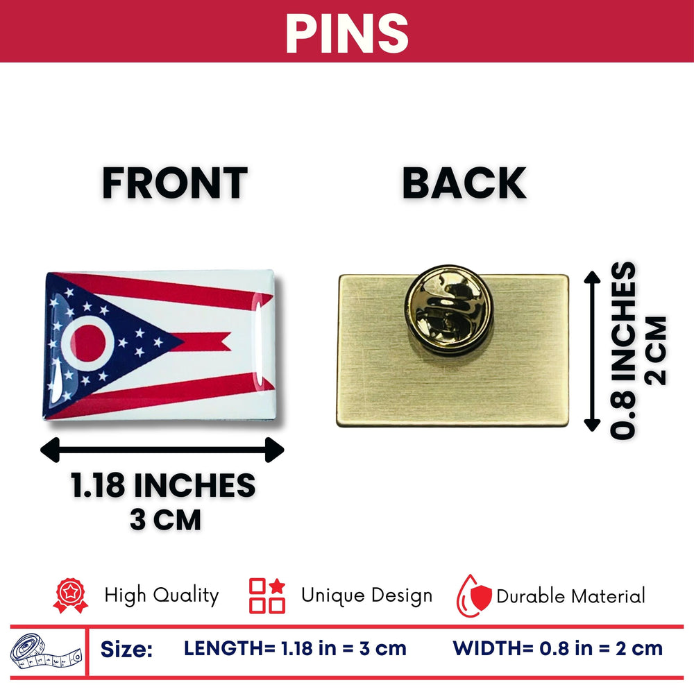 Pin - State Flag Ohio - USA