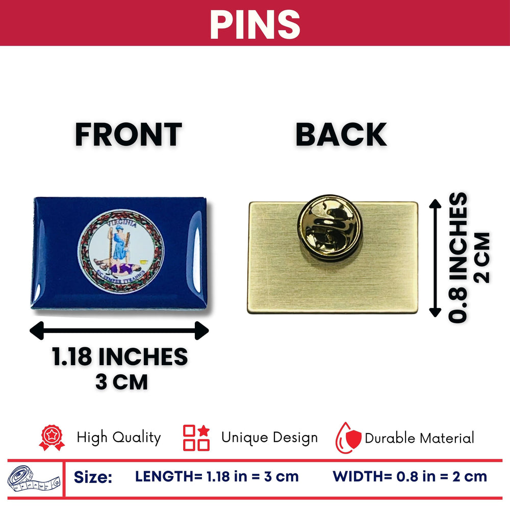 Pin - State Flag Virginia - USA