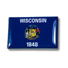 Pin de Wisconsin, bandera del estado, pasador de esmalte de Wisconsin, pin emblema de la bandera, recuerdo de Wisconsin, pines coleccionables, patriota de EE. UU., recuerdo de la insignia de la bandera de EE. UU.