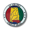 Sello de Alabama, Sello Estatal, Pasador de esmalte de Alabama, Pin emblema de sello, Recuerdo de Alabama, Pines coleccionables, Patriota de EE. UU., Recuerdo de insignia de sello de EE. UU.