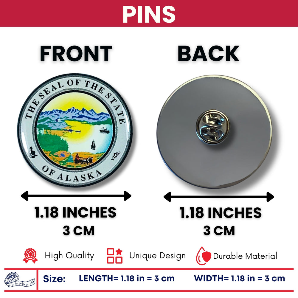 Pin - State Seal Alaska - USA