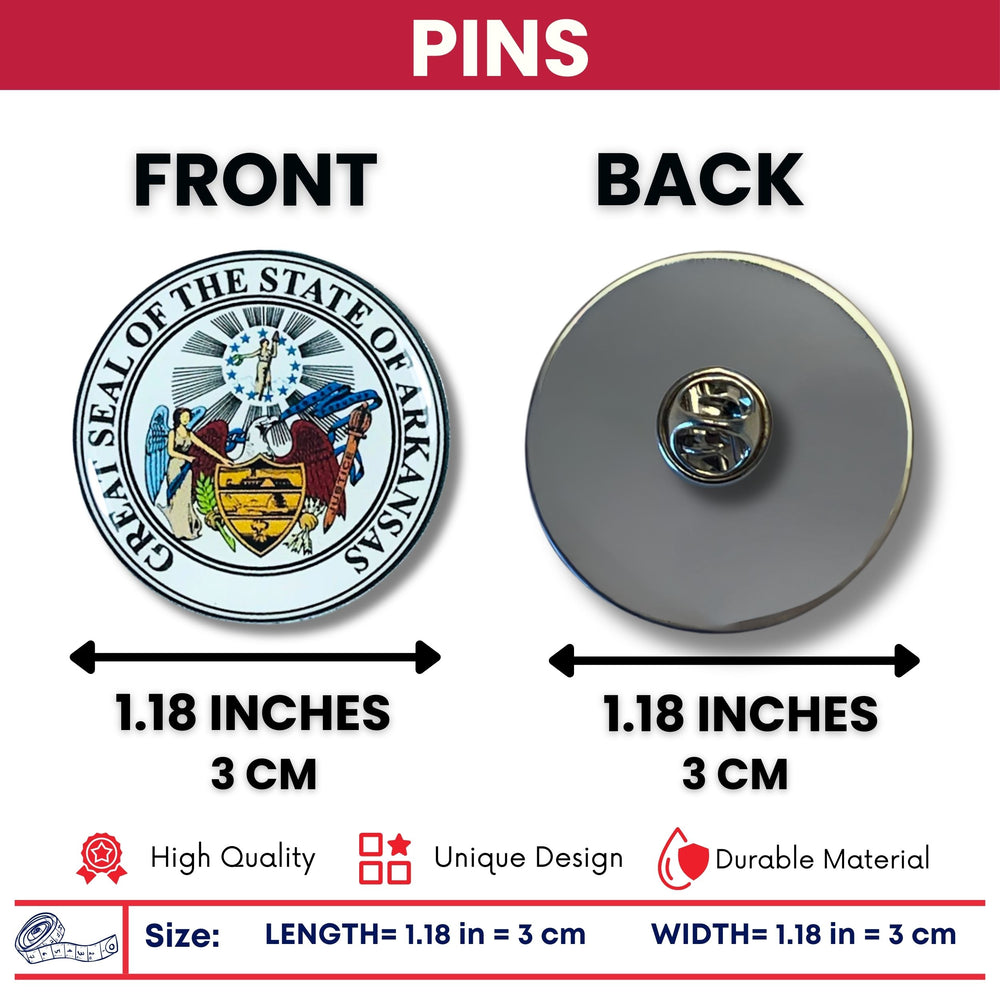 Pin - State Seal Arkansas - USA